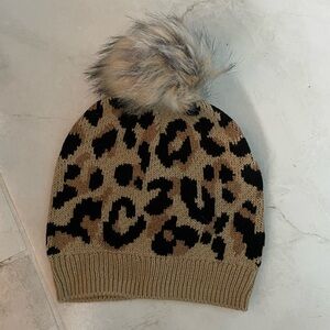 J. Crew Factory Women’s Leopard Print Beanie. NWT